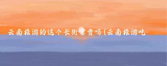 云南旅游的这个长街宴贵吗(云南旅游吃饭贵吗)