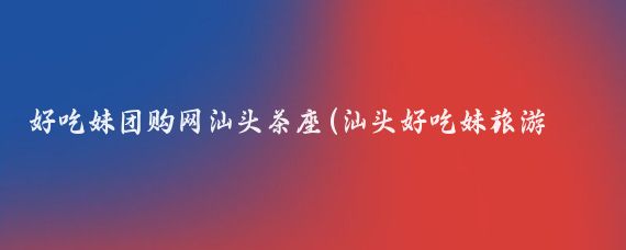 好吃妹团购网汕头茶座(汕头好吃妹旅游团购)