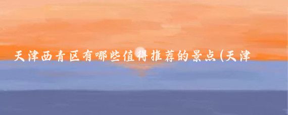 天津西青区有哪些值得推荐的景点(天津西青旅游景点)