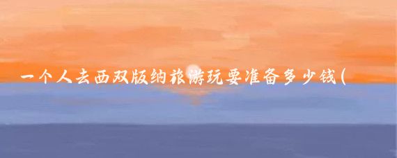 一个人去西双版纳旅游玩要准备多少钱(去西双版纳旅游价钱)