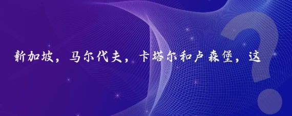 新加坡，马尔代夫，卡塔尔和卢森堡，这四个国家以其独特的特点而闻名于世,其中