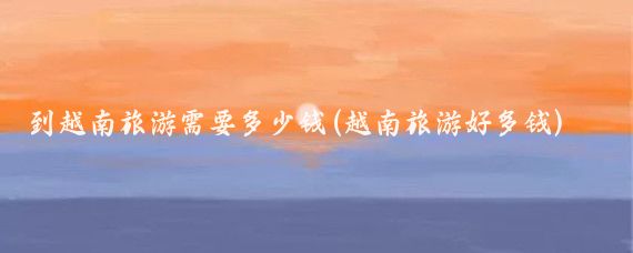 到越南旅游需要多少钱(越南旅游好多钱)