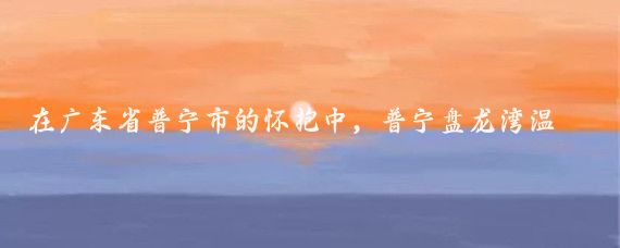 在广东省普宁市的怀抱中，普宁盘龙湾温泉度假村宛若一位沉睡的仙子