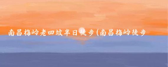 南昌梅岭老四坡半日徒步(南昌梅岭徒步旅游攻略)