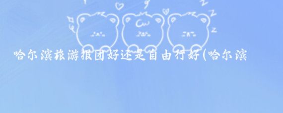 哈尔滨旅游报团好还是自由行好(哈尔滨旅游自由行)