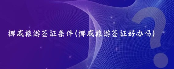 挪威旅游签证条件(挪威旅游签证好办吗)
